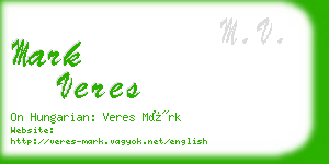 mark veres business card